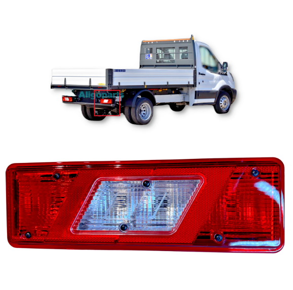 Aligoparts Right Rear Tail Light Lamp for Ford Transit Mk8 Tipper Pick-Up Chassis Cab (2014+) - OEM. 1847493 BK3113404CD (Left)